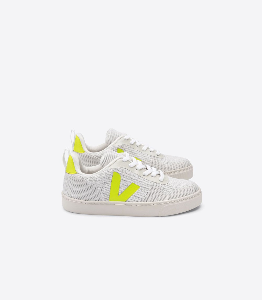 Veja Sneakers Barn - V-10 Malha - Vita - 652184-YMS